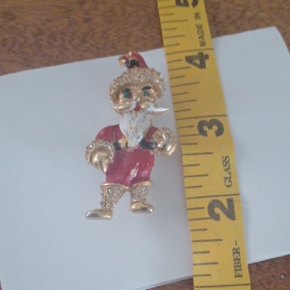 Festive Santa Claus Brooch